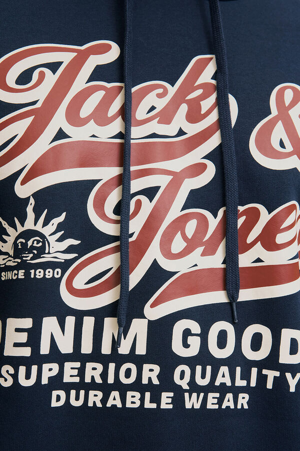 Jack & Jones PLUS Essential hooded sweatshirt blue