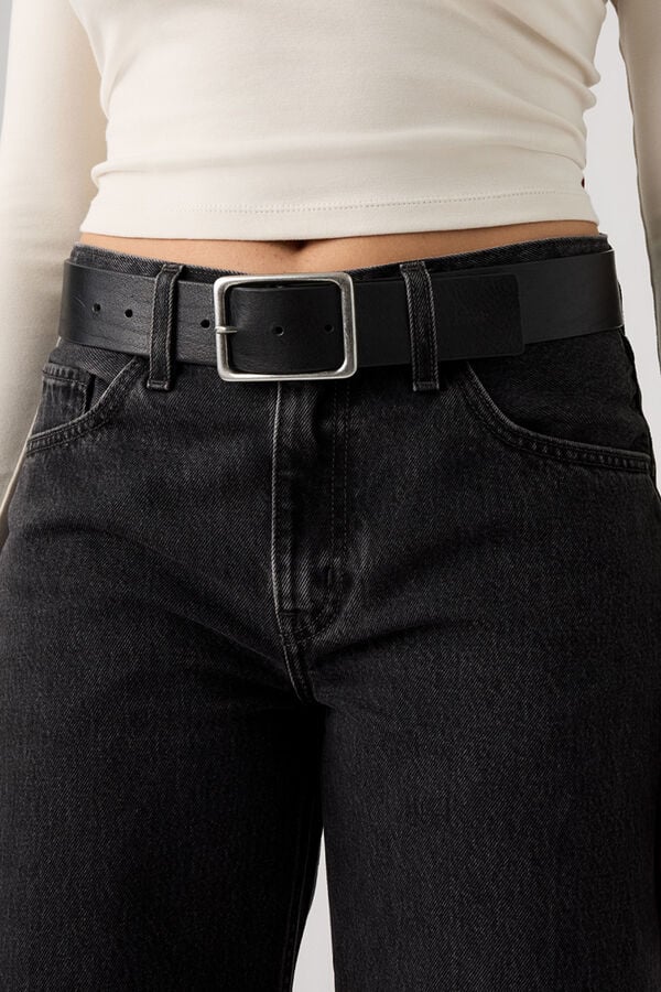 Levi's Cinto de pele preto