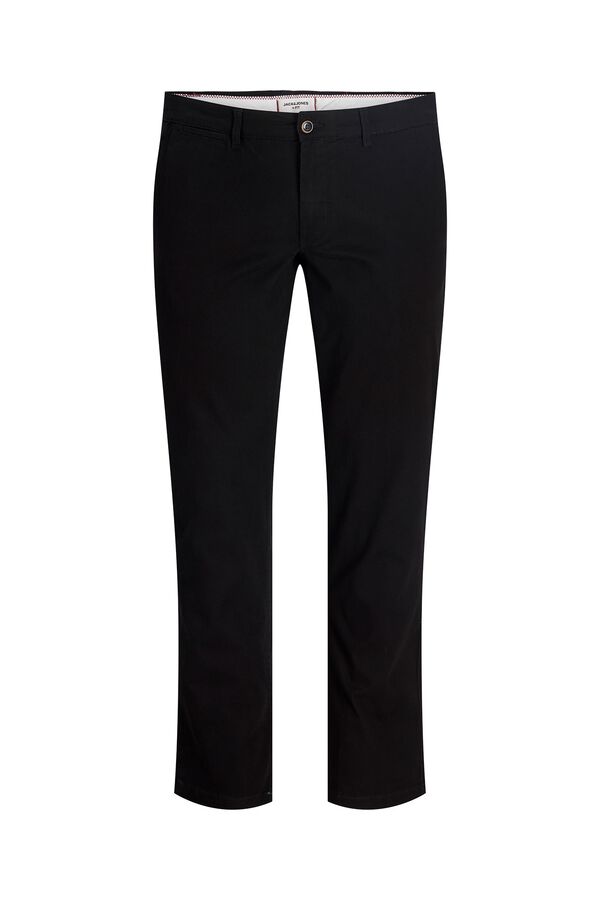 Jack & Jones PLUS Cal&ccedil;as chino slim preto