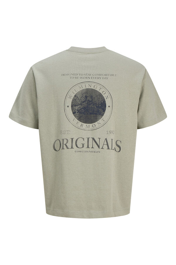 Jack & Jones T-shirt manga curta em algod&atilde;o verde