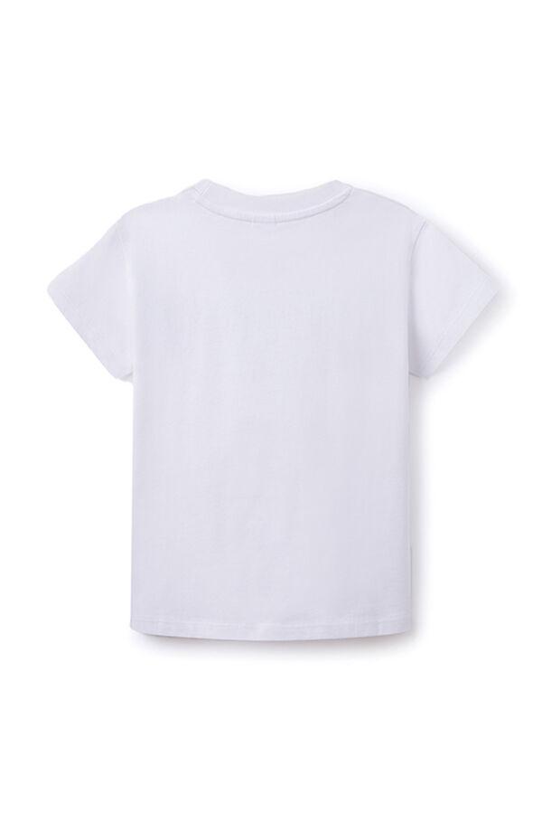 Springfield Camiseta bordada niña blanco