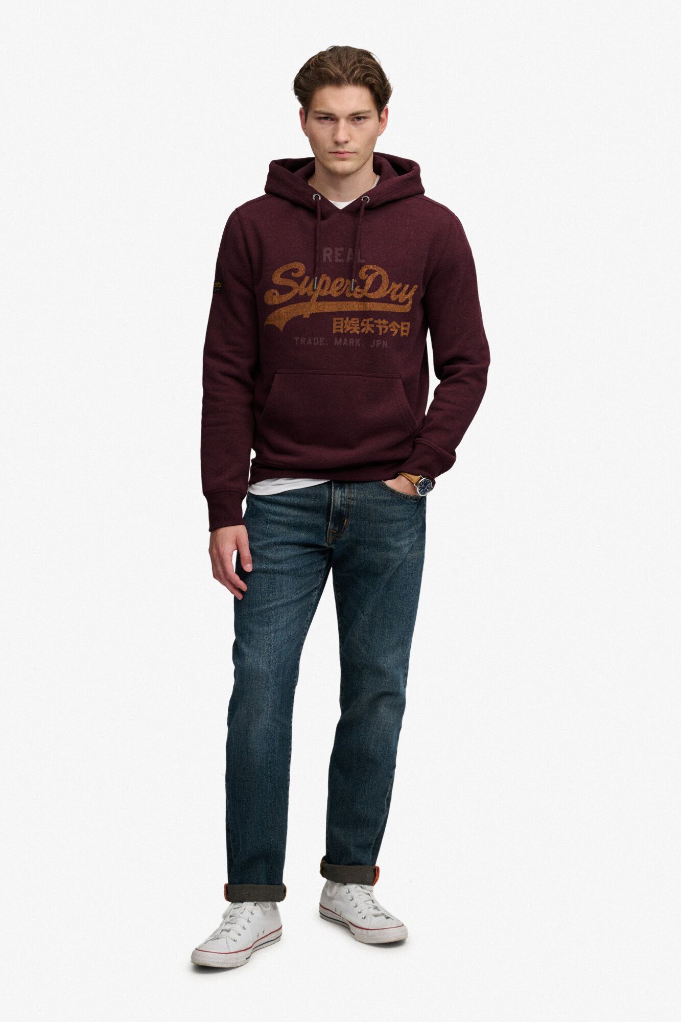 Superdry Sweatshirt com capuz vintage logo