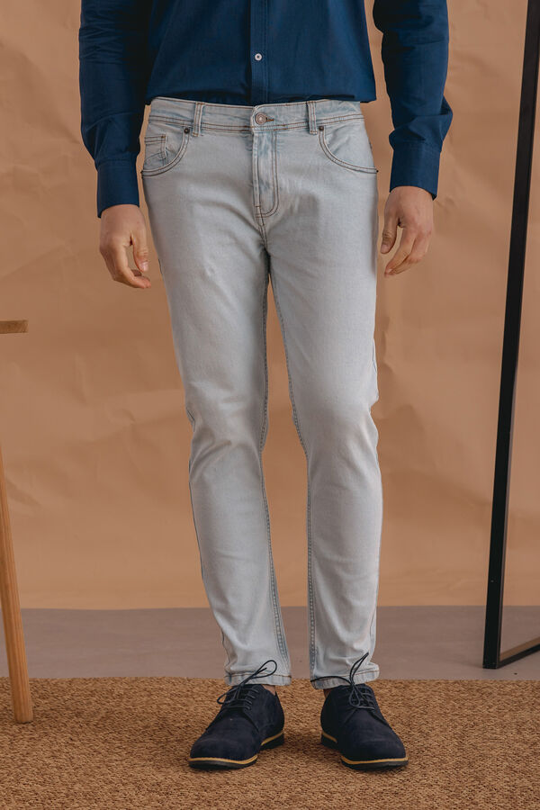 Celopman Jeans fino e leve branco
