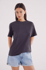 Springfield Camiseta frontal pérola preto