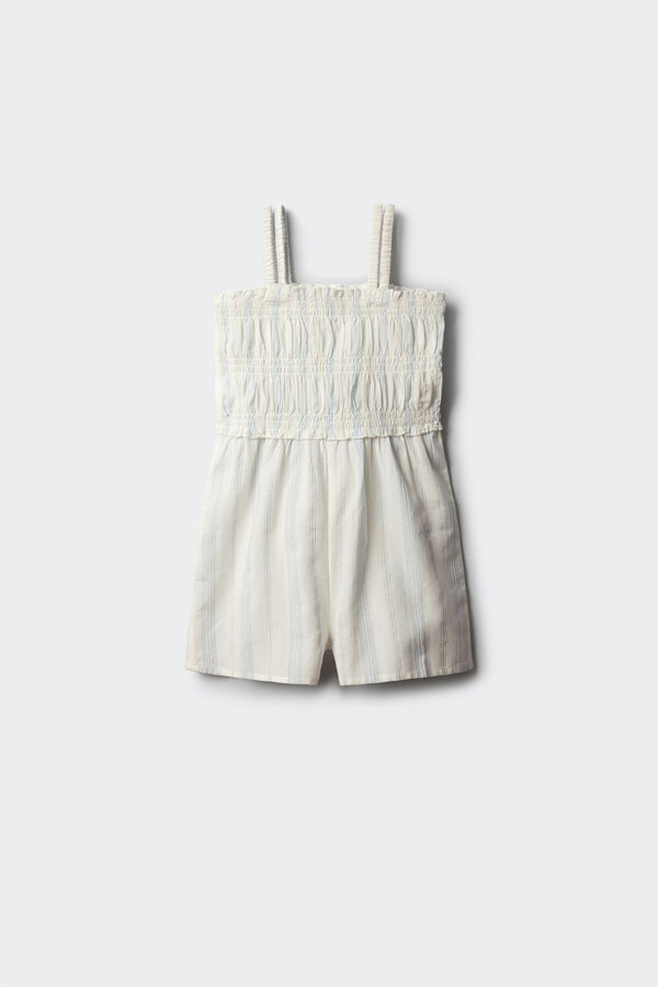 Springfield Kids Top de al&ccedil;as em crochet para menina bege