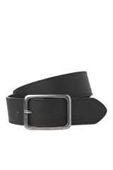 Jack & Jones Cinto com fivela em pele sint&eacute;tica preto