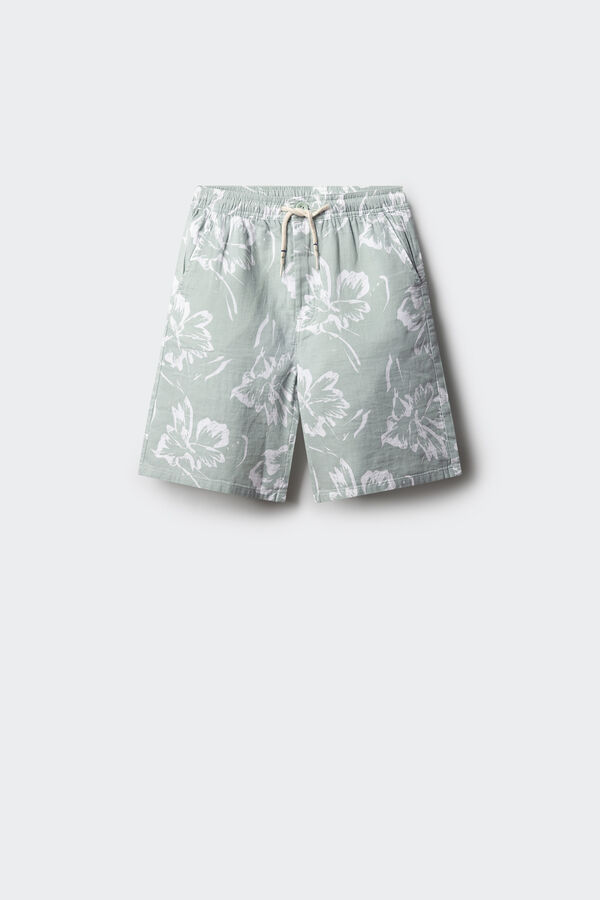 Springfield Kids Bermudas florais para meninos verde