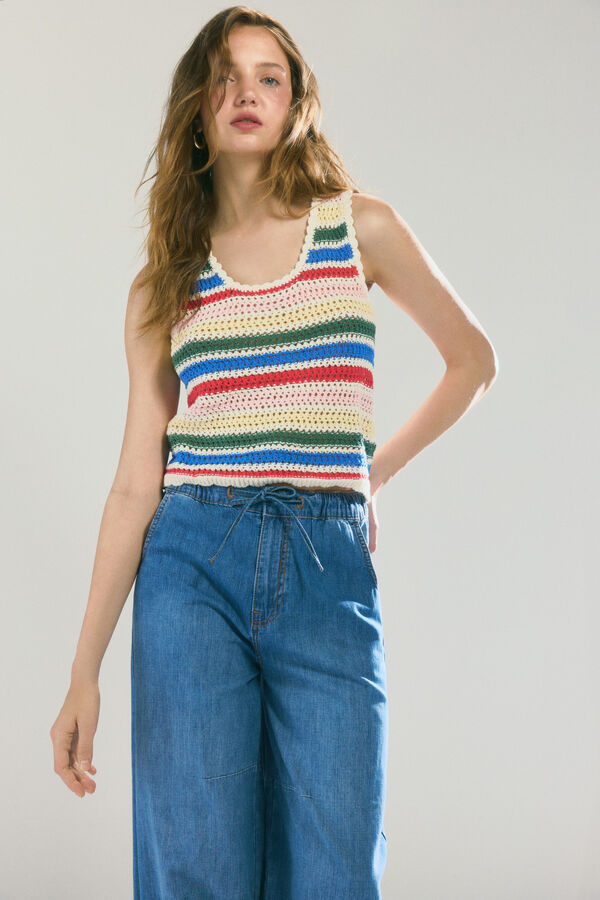 High Spirits Jeans Ribbon azul