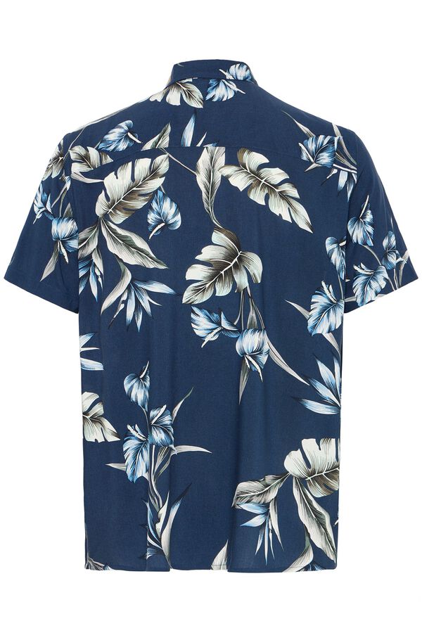 Blend PLUS Camisa de manga curta tamanho grande azul