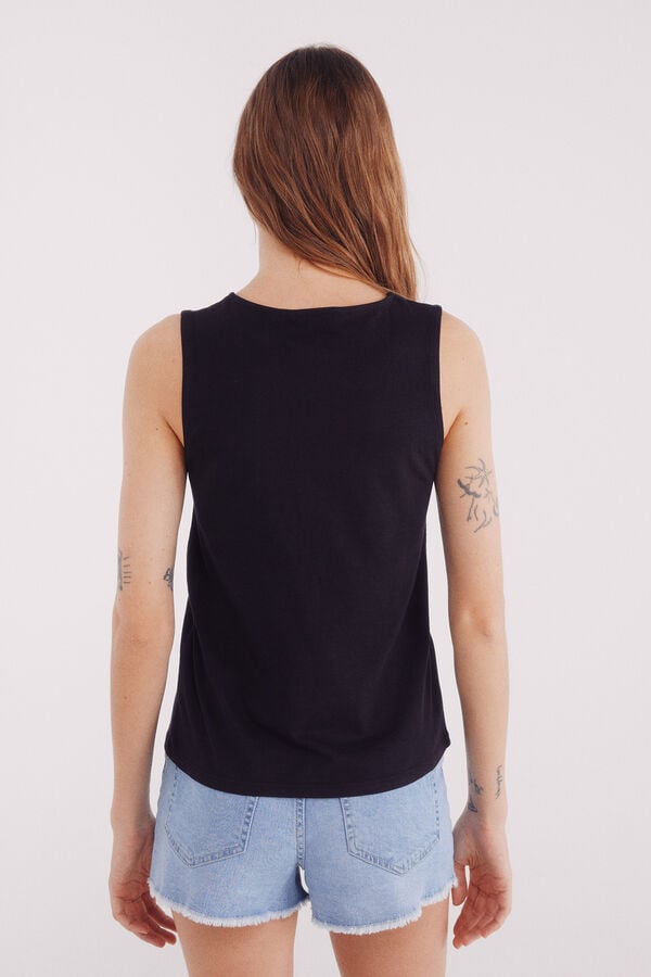 Springfield Crystal studs T-shirt black