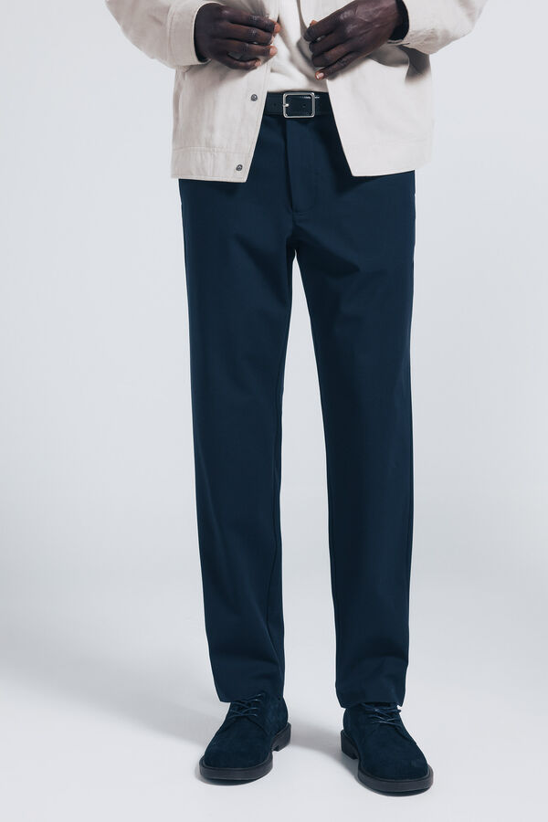 Springfield Calça calças chino estruturada Paul azul