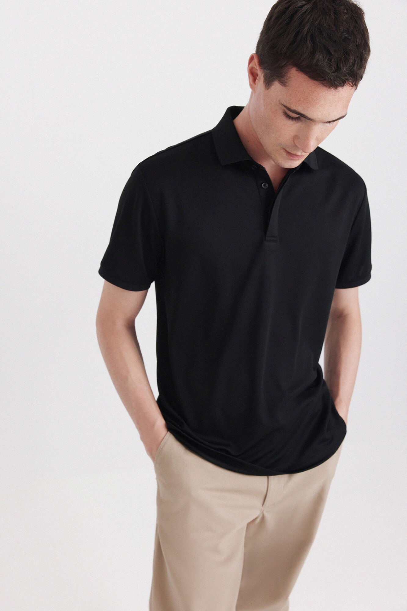 Springfield Polo em tecido t&eacute;cnico slim fit