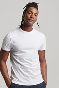 Springfield Camiseta de algodón orgánico con logotipo Essential blanco
