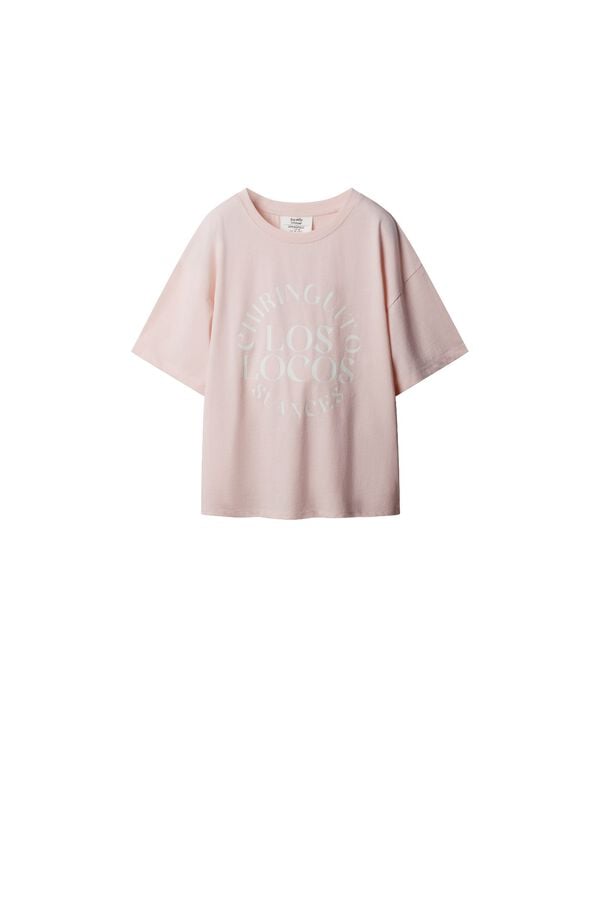 Springfield "Los locos" short sleeve T-shirt pink
