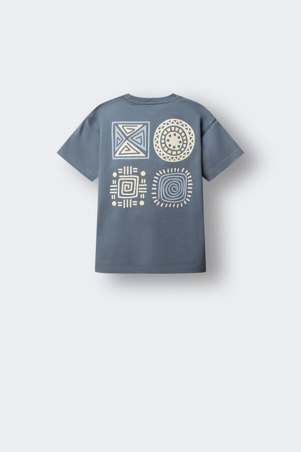 Springfield Kids T-shirt mosaico de crian&ccedil;a azul