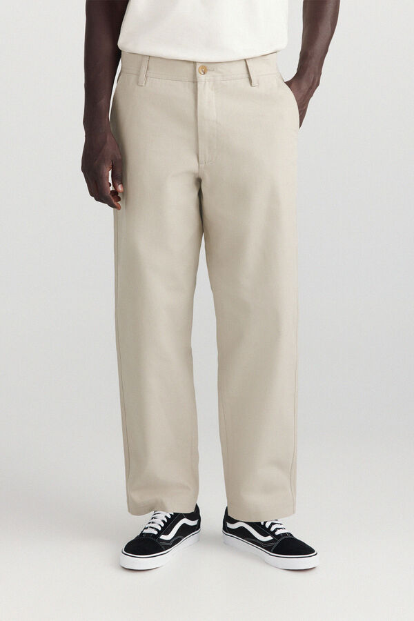 Springfield Cal&ccedil;a reta straight fit cru