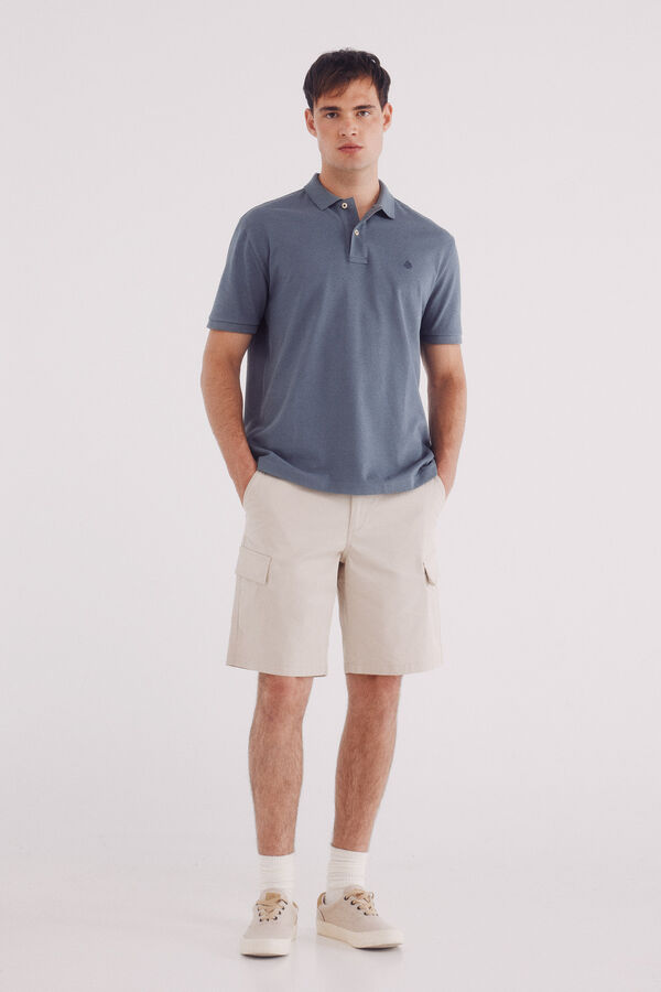 Springfield Polo piqué básico regular fit azul