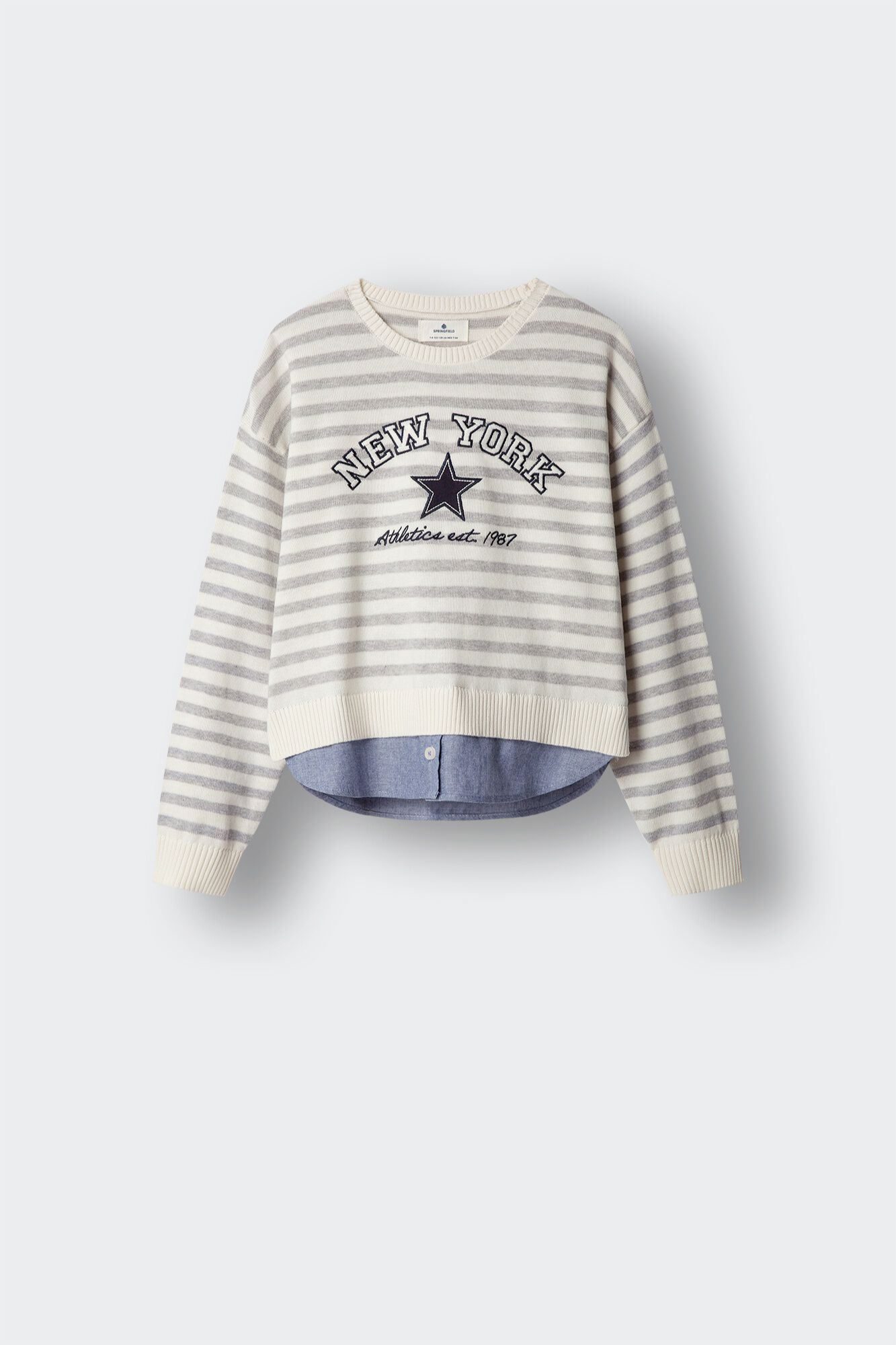 Springfield Kids Camisola bimaterial "New York" menina