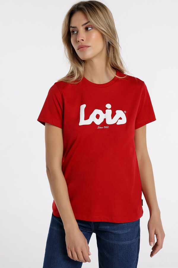 Lois T-shirt manga curta vermelho