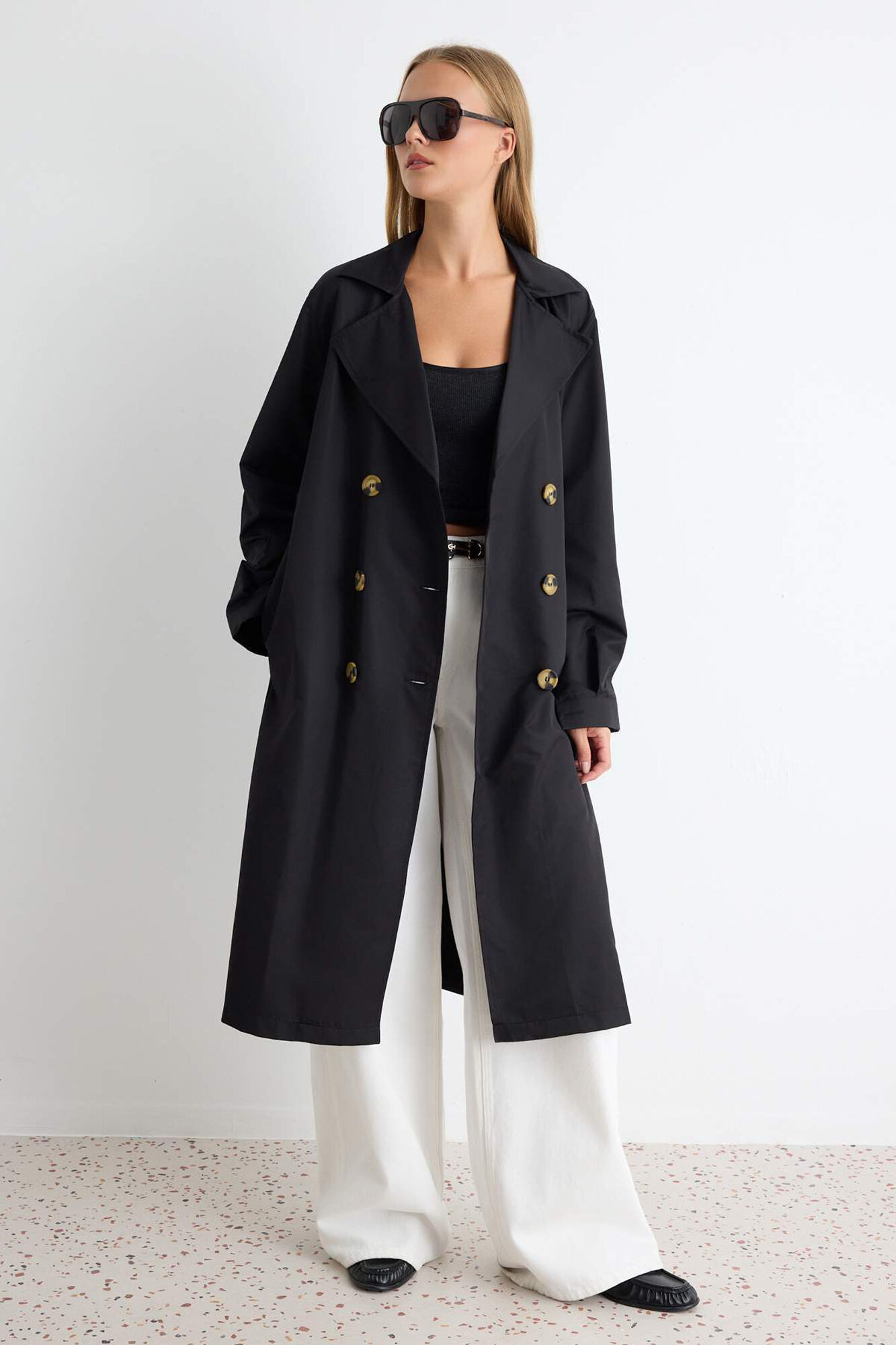 Trendyol Trench imperme&aacute;vel com cinto