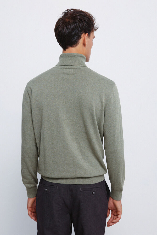 Springfield Camisola básico de gola bege