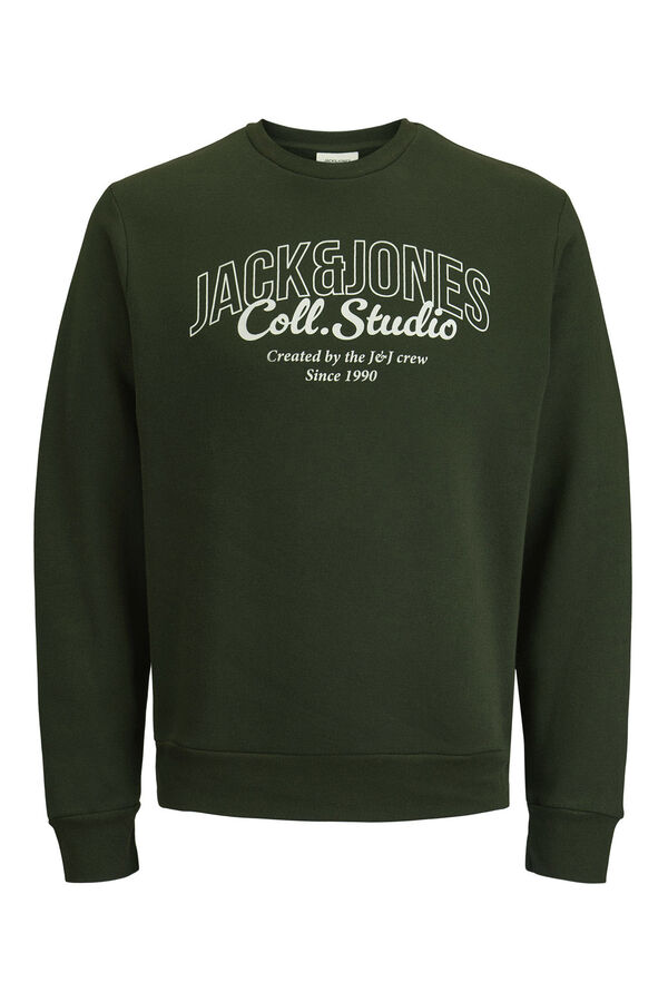 Jack & Jones Sweatshirt básico com logo  verde