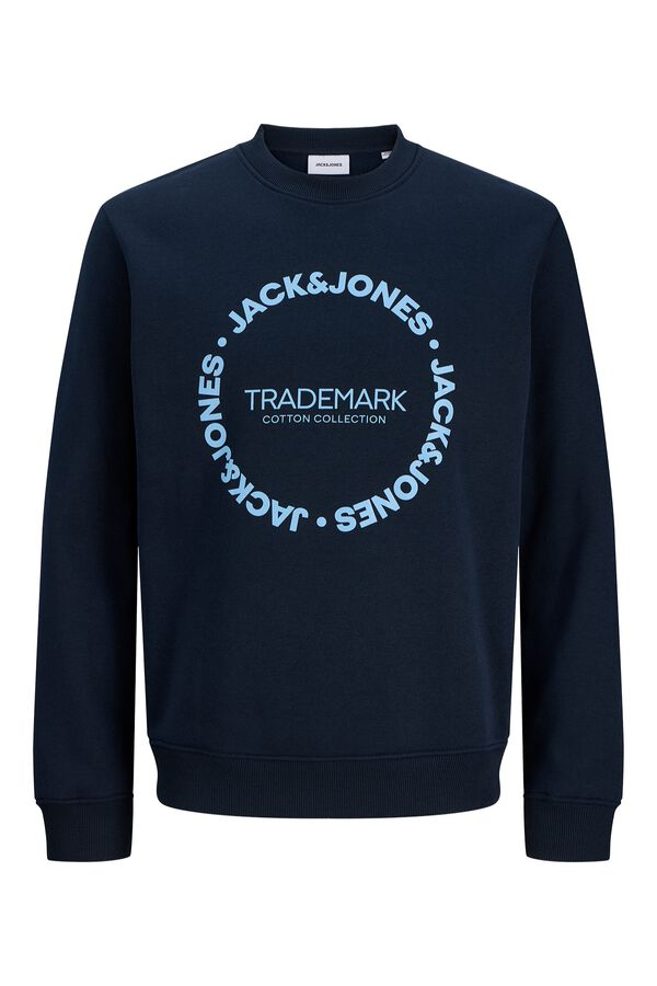 Jack & Jones Short sleeve sweatshirt blue