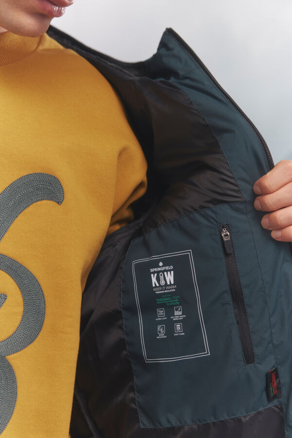 Springfield Casaco térmica acolchoada azul