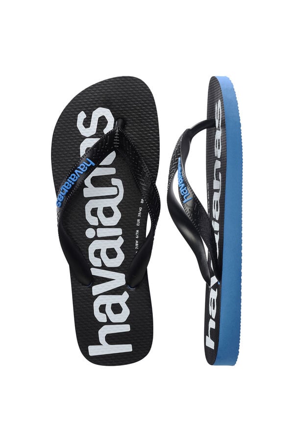 Havaianas Chanclas plataforma goma azul