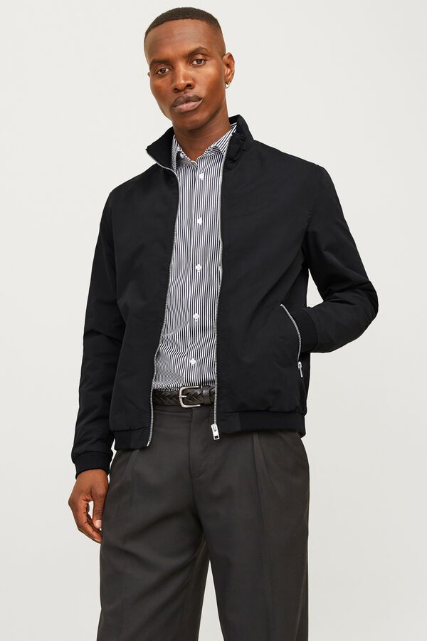 Jack & Jones Blus&atilde;o bomber preto