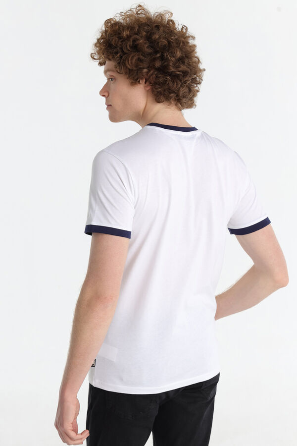 Lois T-shirt de manga curta com logo branco