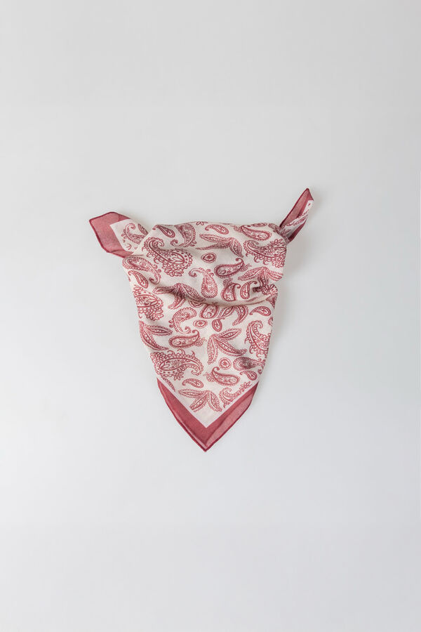 Systemaction Len&ccedil;o bandana estampado vermelho