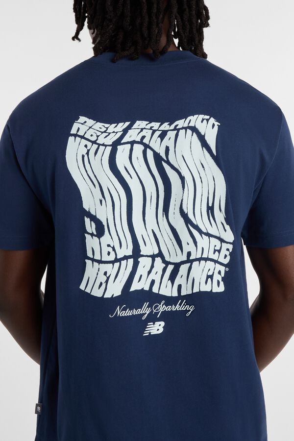 New Balance T-shirt de manga curta azul