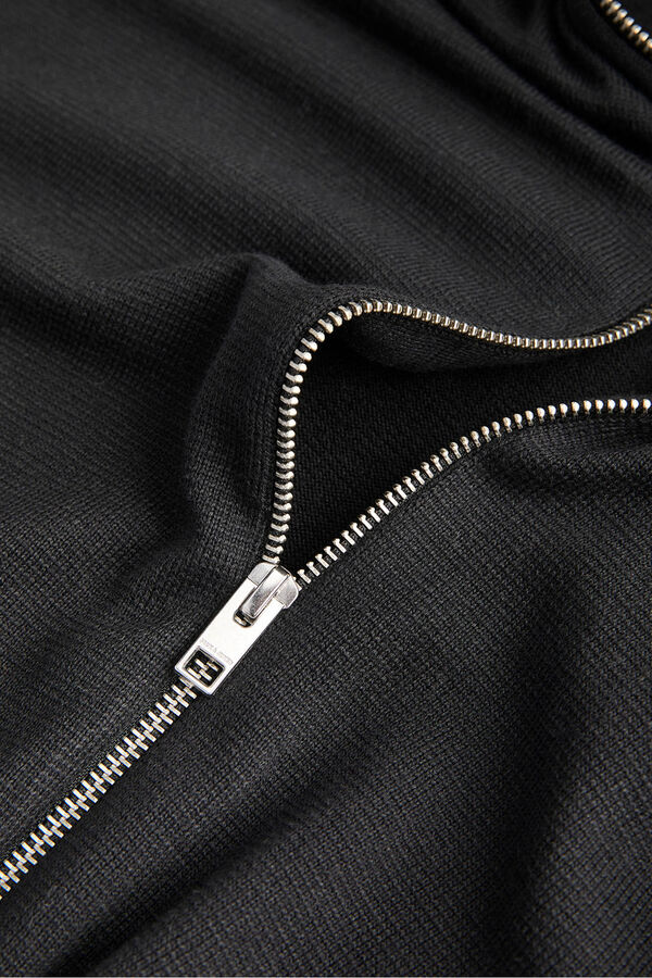 Jack & Jones Casaco de malha b&aacute;sico preto