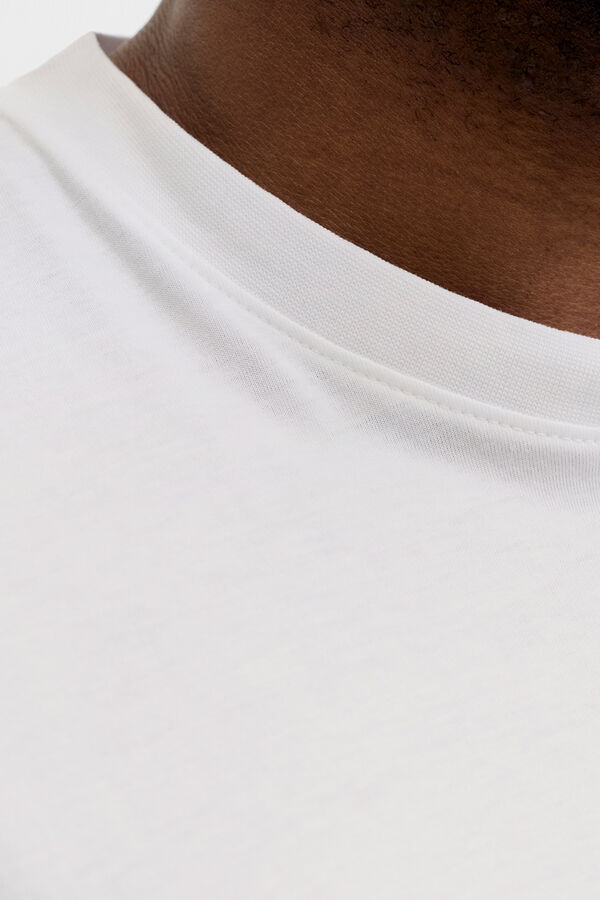 Jack & Jones PLUS T-shirt de manga curta estampada branco
