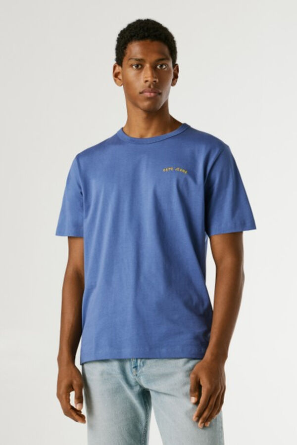 Pepe Jeans Camisa manga corta en punto azul