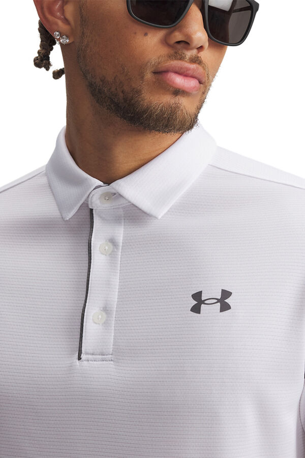 Under Armour Polo deportivo tejido t&eacute;cnico blanco