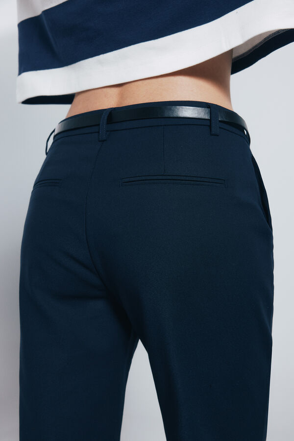 Springfield Calças chino retas azul