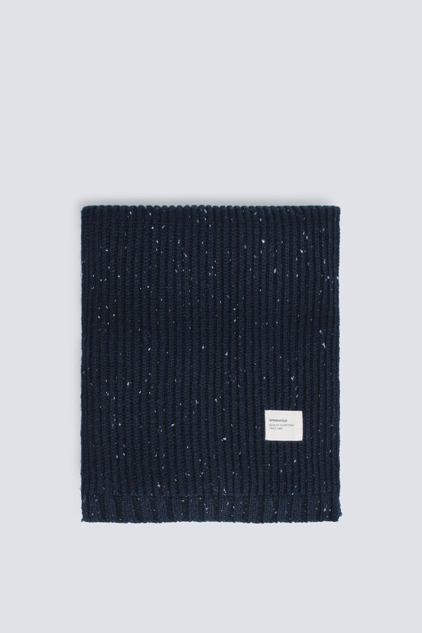 Springfield Cachecol canelado Neps azul