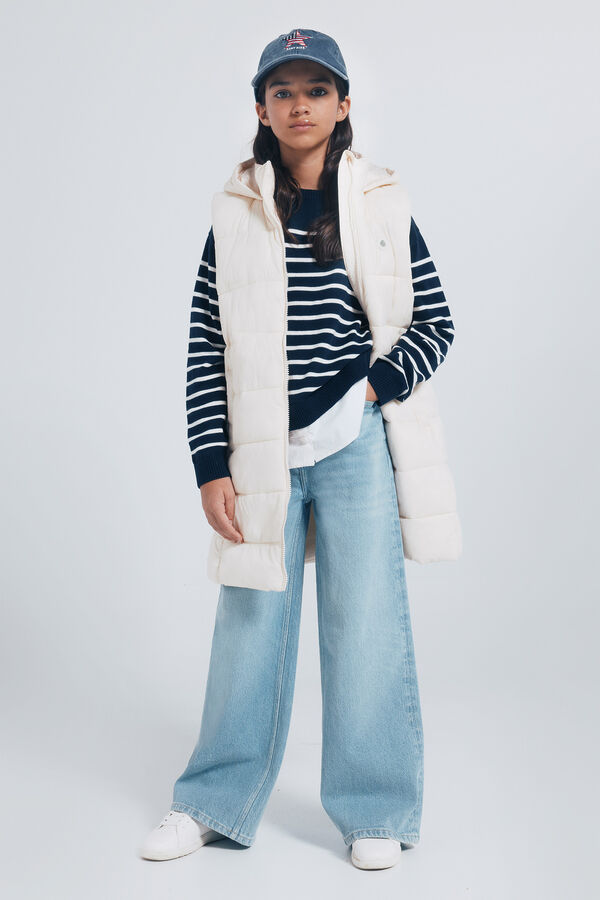 Springfield Kids Colete acolchoado para menina cru