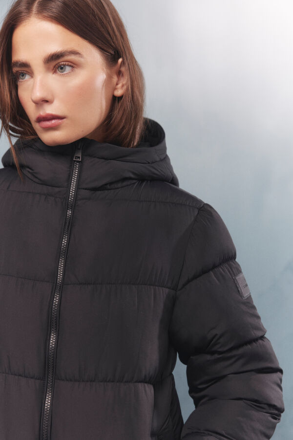 Springfield Sobretudo longo acolchoado Thermolite preto