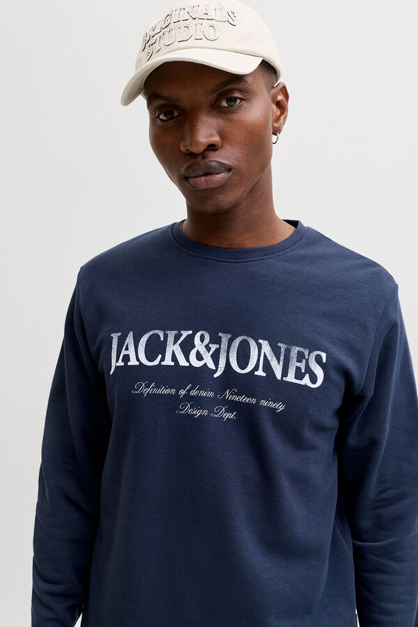 Jack & Jones Large logo sweatshirt blue