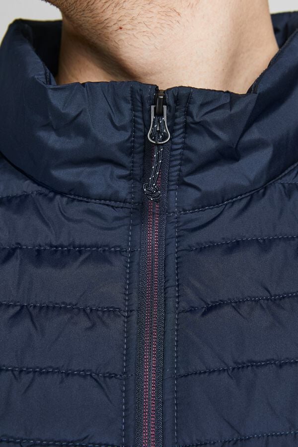 Jack & Jones PLUS Colete acolchoado com capuz azul