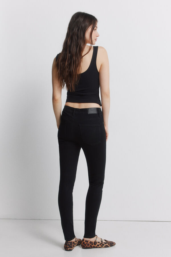 Springfield Jeans skinny preto