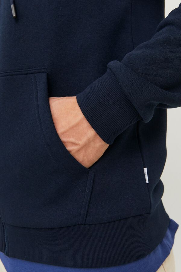 Jack & Jones Sweatshirt relaxed com capuz azul