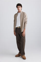 Springfield Straight fit chinos nude