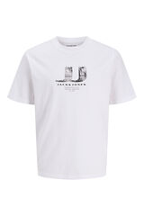 Jack & Jones T-shirt manga curta branco