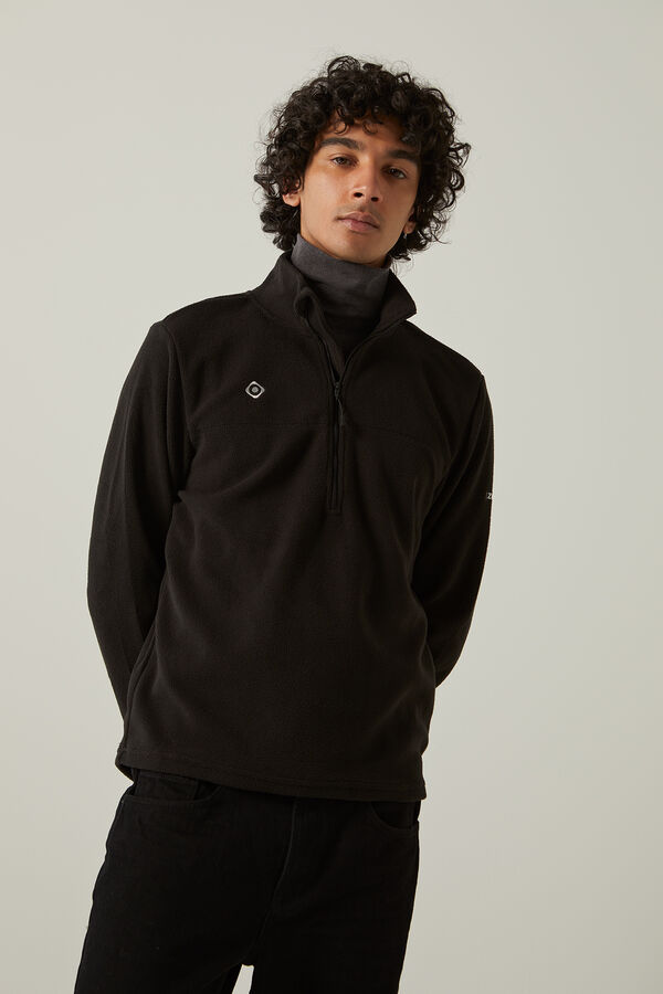 Izas Forro Polar Con Media Cremallera Jordan negro
