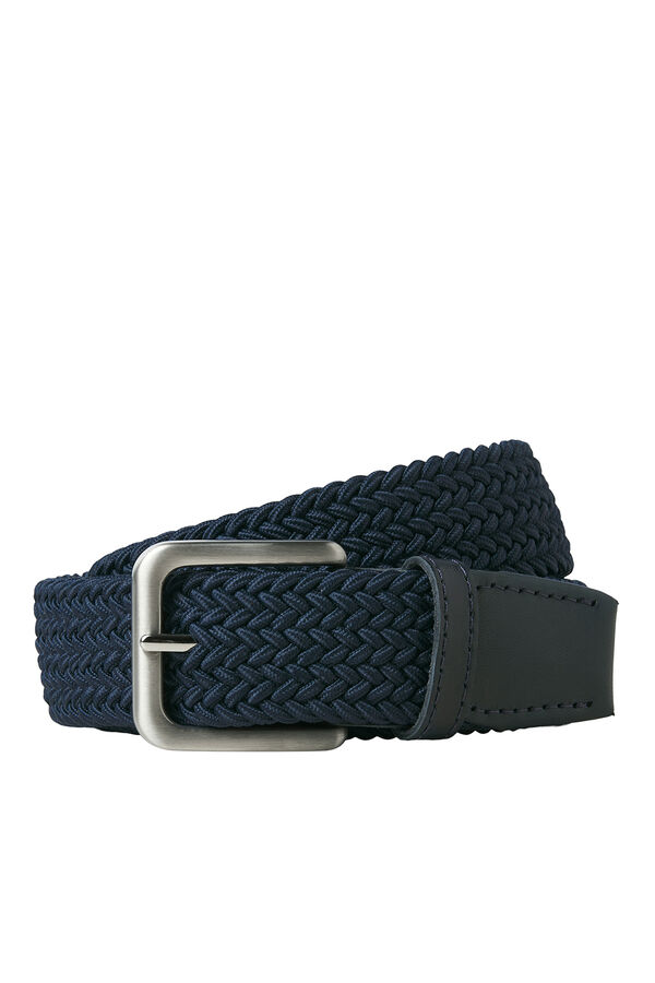 Jack & Jones Cinturón trenzado elástico azul