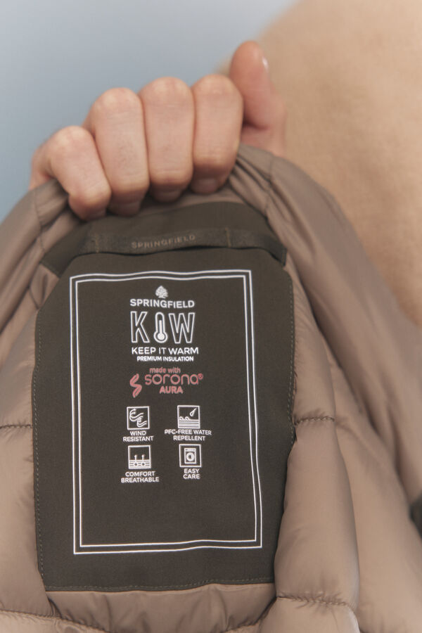 Springfield Parka acolchoada térmica estampado